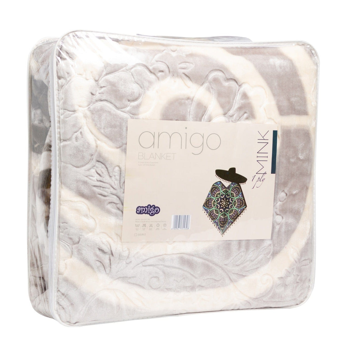 Sesli blanket Amigo Mink Blanket Queen 1 Ply (4601137889369)
