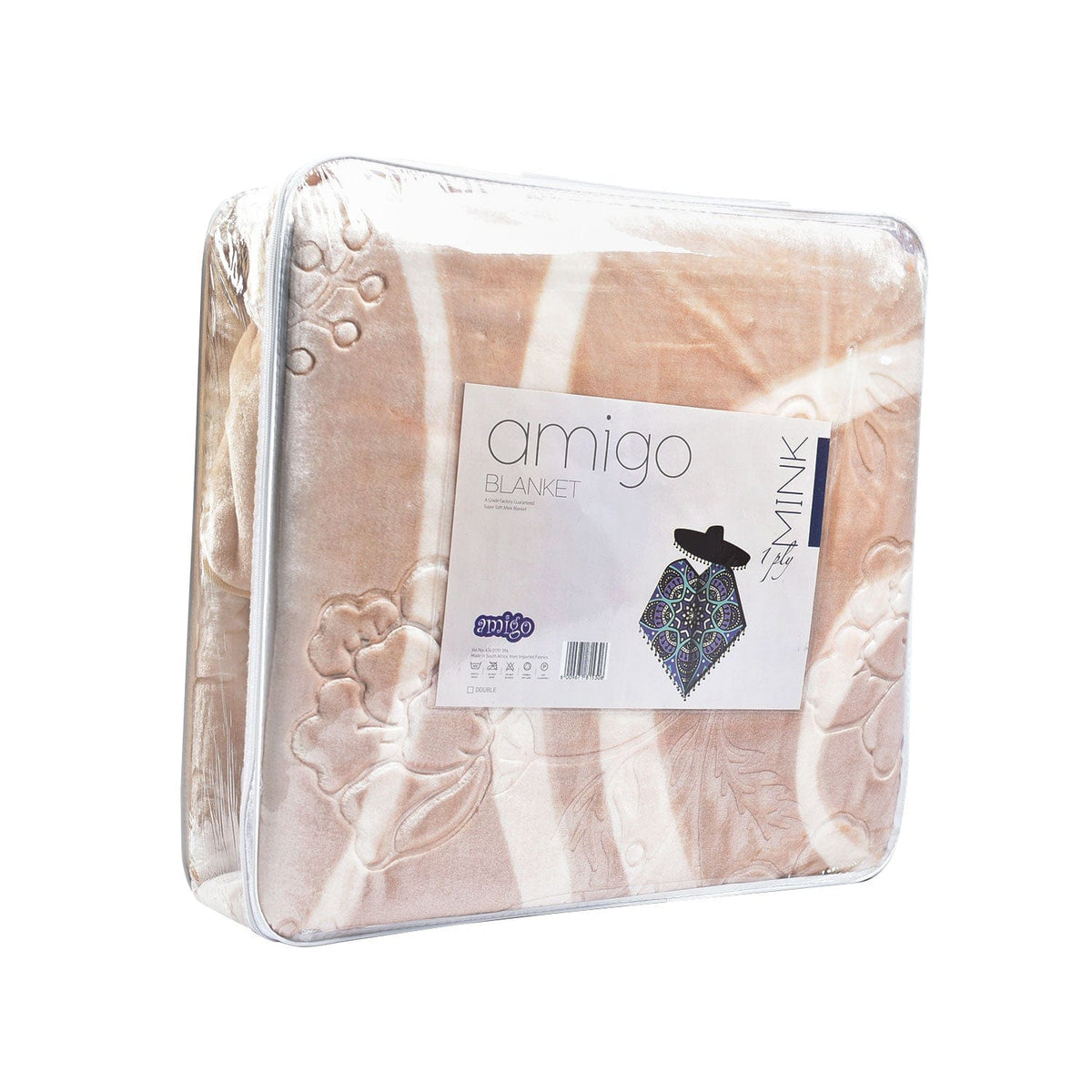 Sesli blanket Amigo Mink Blanket Queen 1 Ply (4601137889369)