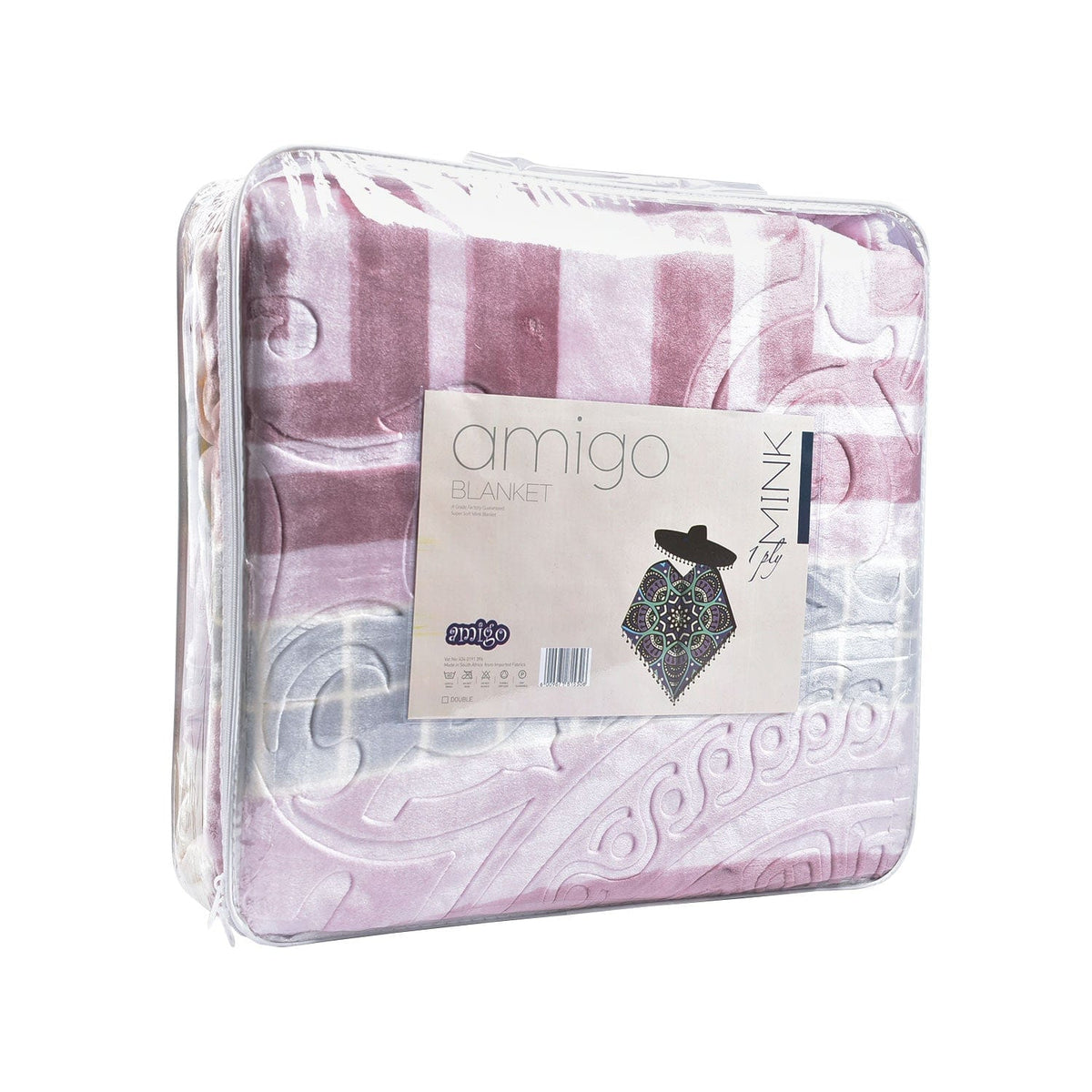 Sesli blanket Amigo Mink Blanket Queen 1 Ply (4601137889369)