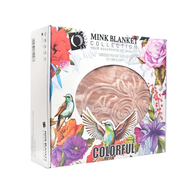 Sesli blanket Sesli Colorful Mink Blanket 1 Ply Queen (4598942433369)