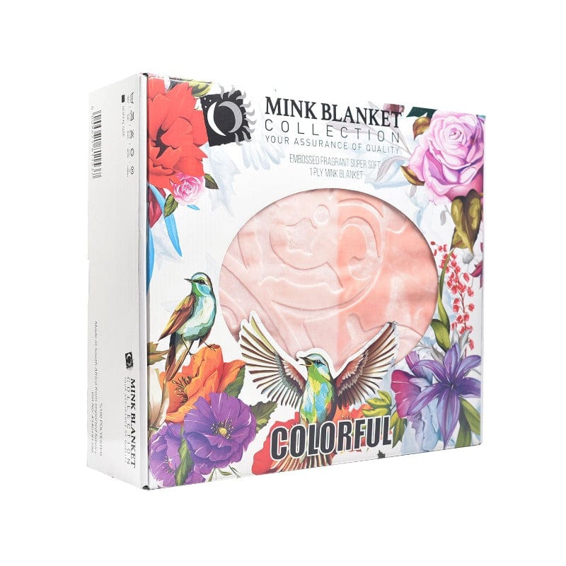 Sesli blanket Sesli Colorful Mink Blanket 1 Ply Queen (4598942433369)