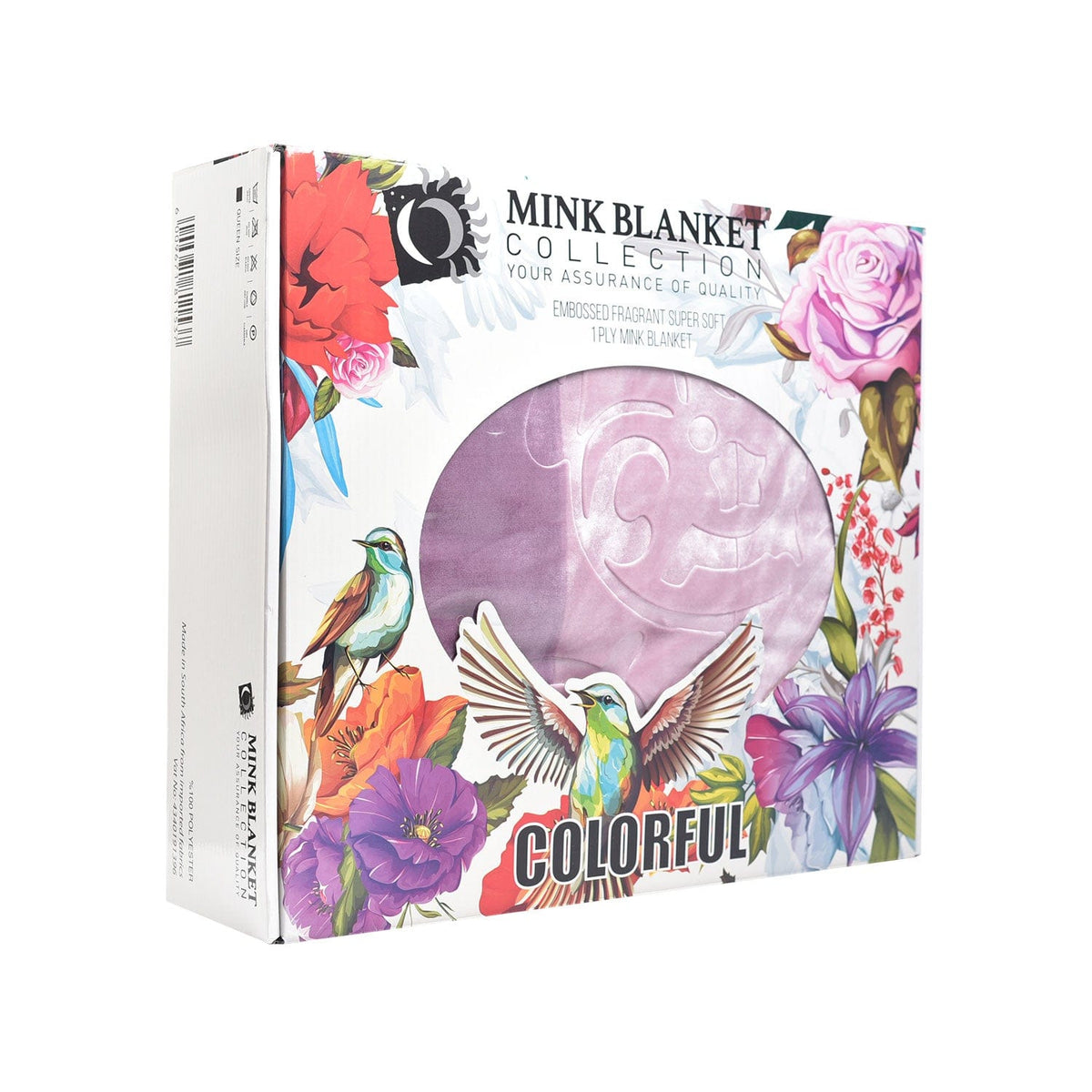 Sesli blanket Sesli Colorful Mink Blanket 1 Ply Queen (4598942433369)