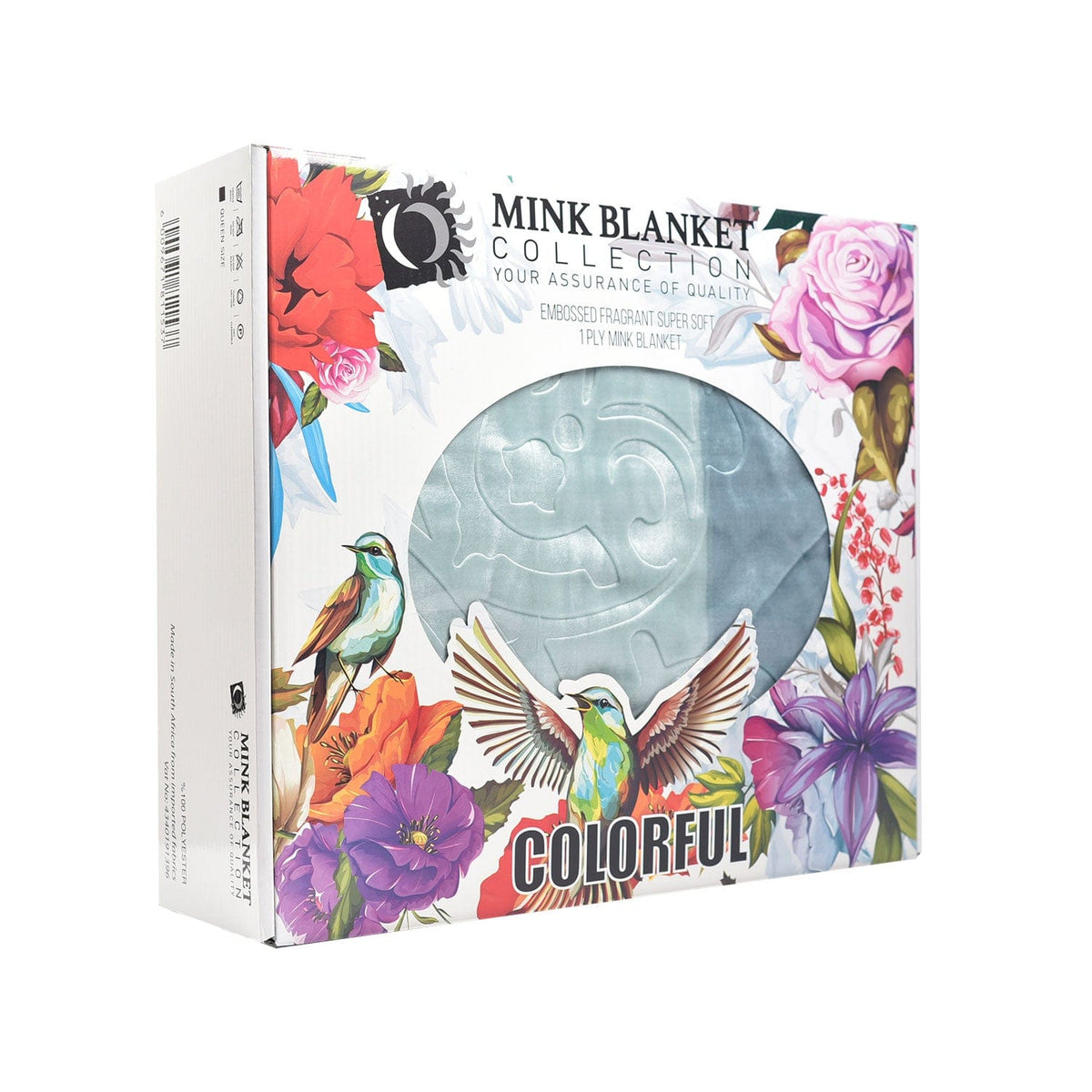 Sesli blanket Sesli Colorful Mink Blanket 1 Ply Queen (4598942433369)