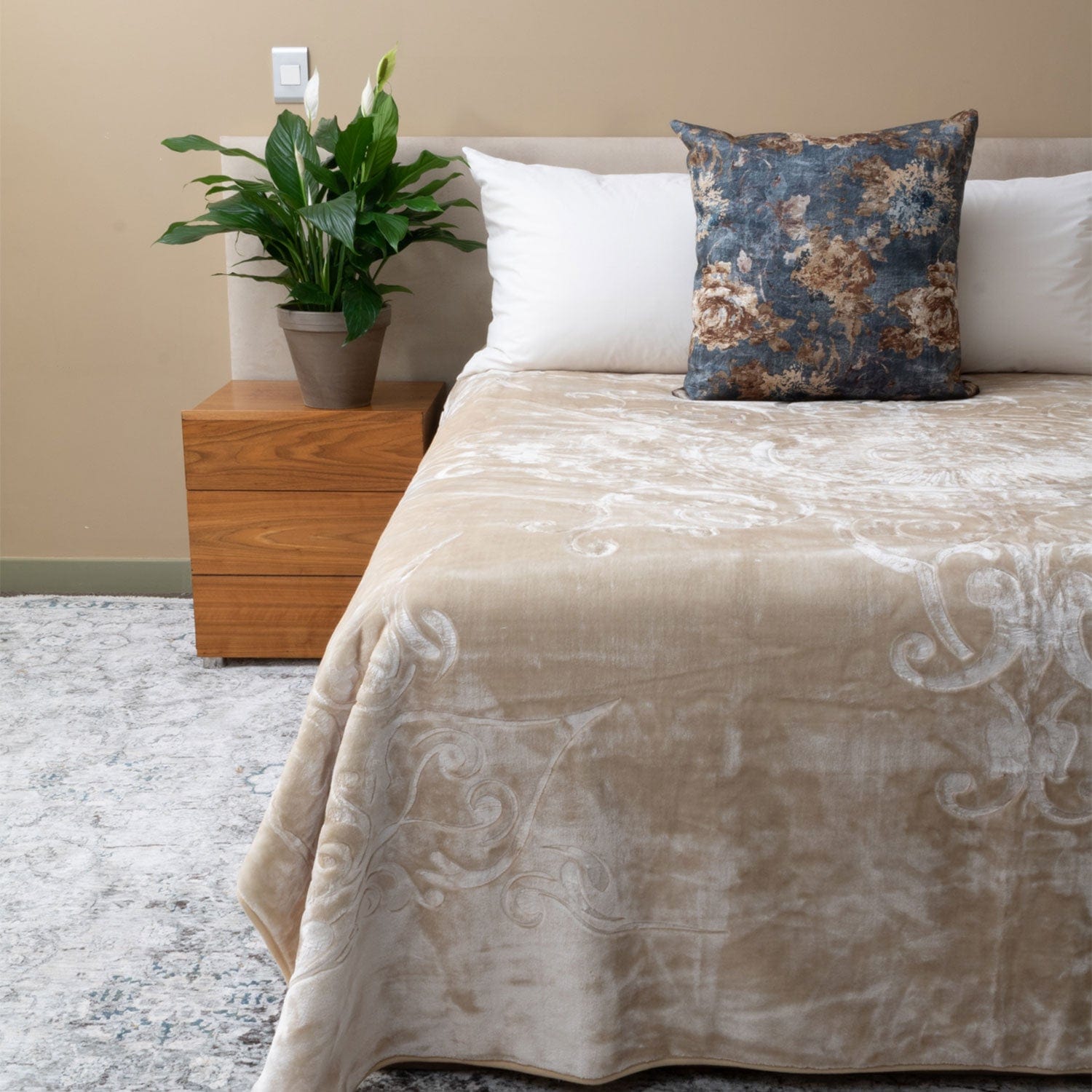 Sesli blanket Sesli Orchid Super Soft 1 Ply Blanket Mink King BK191 (7077766791257)