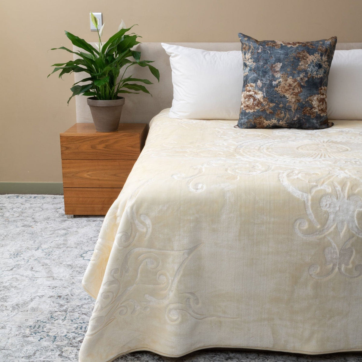 Sesli blanket Sesli Orchid Super Soft 1 Ply Blanket Mink King BK191 (7077766791257)