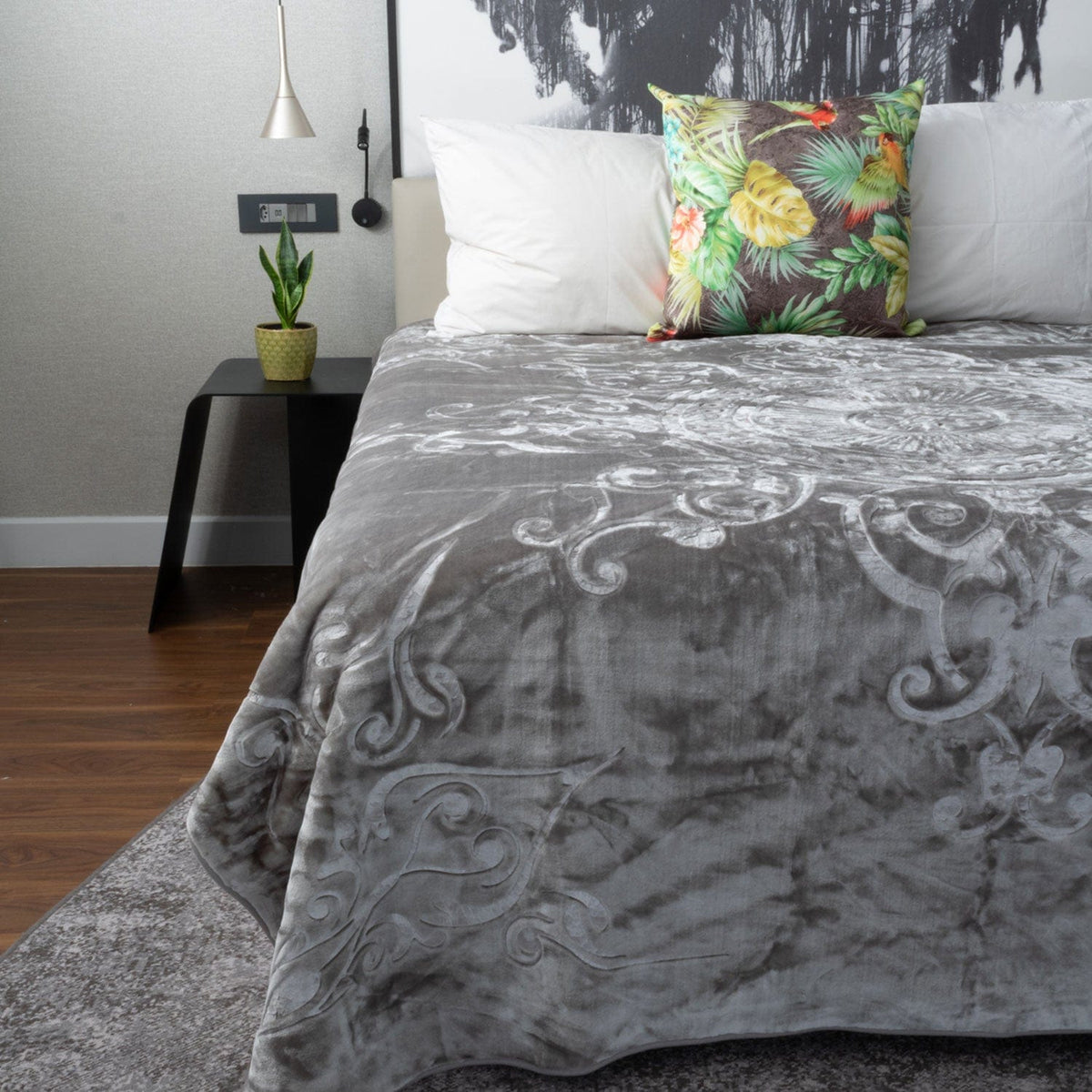 Sesli blanket Sesli Orchid Super Soft 1 Ply Blanket Mink King BK191 (7077766791257)