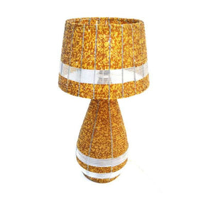 SHADE LAMP Furniture & Lights Gold Beaded Table Lamp (4687417213017)