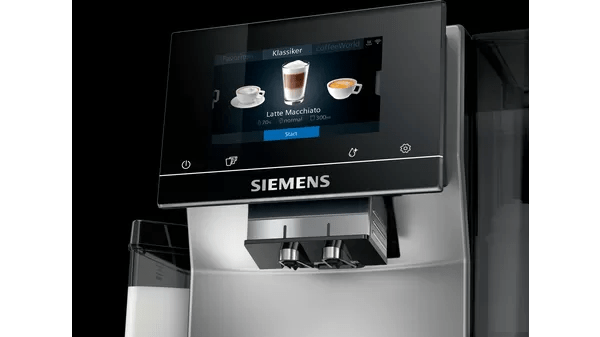 SIEMENS COFFEE MACHINE Siemens Fully Automatic Coffee Machine EQ.700 Integral Inox Silver Metallic TQ703R07 (7188408598617)