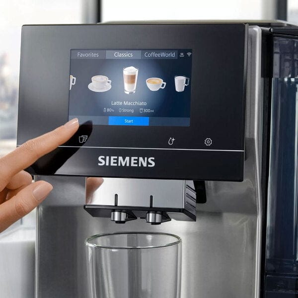 SIEMENS COFFEE MACHINE Siemens Fully Automatic Coffee Machine EQ.700 Integral Inox Silver Metallic TQ703R07 (7188408598617)