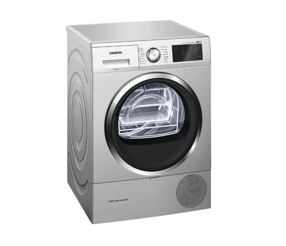 SIEMENS Siemens iQ500 9kg Silver Inox Heat Pump Tumble Dryer – WT7W466SZA (6958297940057)