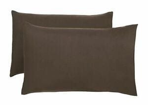 SIMON BAKER Bedroom & Bathroom Chocolate Simon Baker T144 Polycotton 1 Piece Continental Pillow Cases (6977924137049)