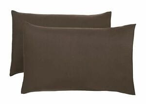 SIMON BAKER Bedroom & Bathroom Chocolate Simon Baker T144 Polycotton 2 Piece Set Standard Pillow Cases (2061740802137)
