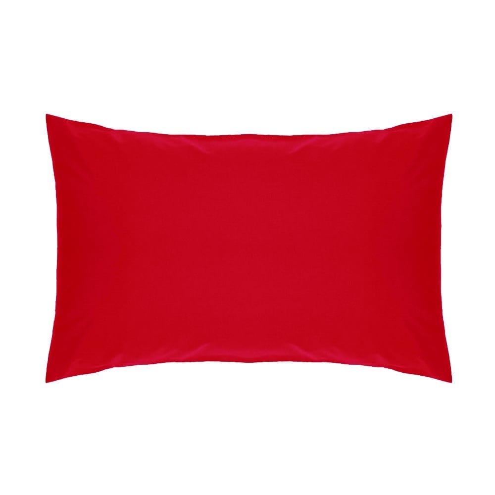 SIMON BAKER Bedroom & Bathroom Red Simon Baker T144 Polycotton 1 Piece Continental Pillow Cases (6977924137049)