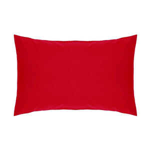 SIMON BAKER Bedroom & Bathroom Red Simon Baker T144 Polycotton 1 Piece Continental Pillow Cases (6977924137049)