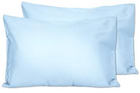 SIMON BAKER Bedroom & Bathroom Sky-blue Simon Baker T144 Polycotton 2 Piece Set Standard Pillow Cases (2061740802137)