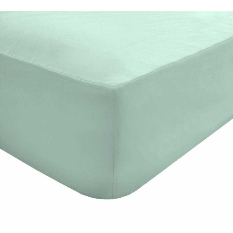 SIMON BAKER FITTED SHEET Duck Egg / Queen Simon Baker T144 Polycotton Queen Fitted Sheet (6976539492441)