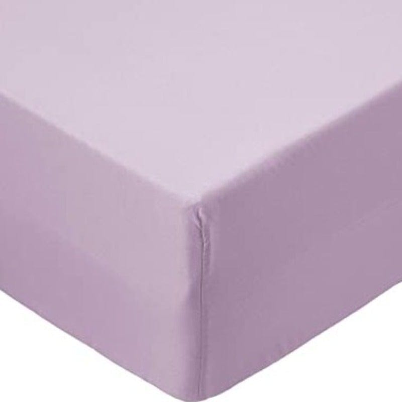 SIMON BAKER FITTED SHEET Lavender / Queen Simon Baker T144 Polycotton Queen Fitted Sheet (6976539492441)