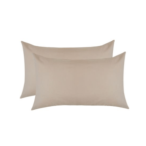 SIMON BAKER Simon Baker 200 Thread Count Percale Pillowcase Stone 2 Piece (7011368894553)