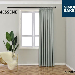 SIMON BAKER TAPE CURTAIN Messene Dove Grey 265 X 218 CM Simon Baker Messene Duck Egg Ready Made Tape Curtain (6596506779737)