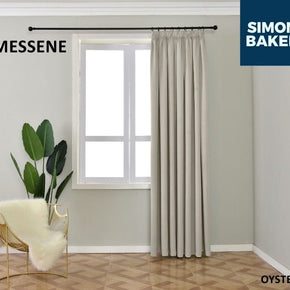 SIMON BAKER TAPE CURTAIN Messene Oyster 265 X 218 CM Simon Baker Messene Oyster Ready Made Tape Curtain (6596508975193)