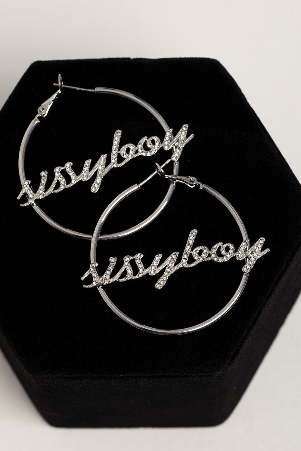 Sissy Boy Earrings SILVER Sissy Boy Hoop Earrings Silver (7180650479705)