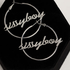 Sissy Boy Earrings SILVER Sissy Boy Hoop Earrings Silver (7180650479705)