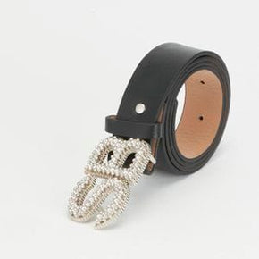 Sissy Boy LADIES BELT S Sissy Boy Ladies Bling Belt Black (4789885993049)