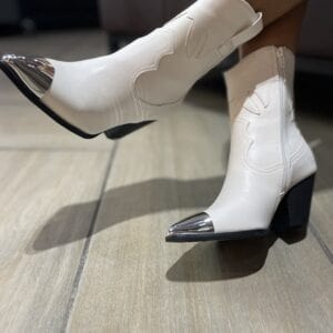 Sissy Boy Ladies Boots Sissy Boy Cow Boy Boots White (7067677786201)