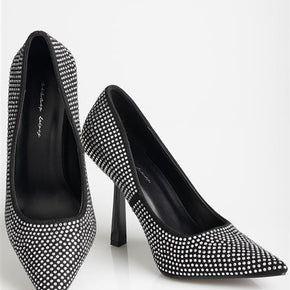 Sissy Boy LADIES SHOES 3 Sissy Boy Diamante Court Shoes Black (7069162405977)