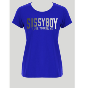 Sissyboy Ladies T shirts Size Medium Sissyboy Regular Fit Top Cobalt Blue (7236721082457)