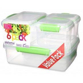 Sistema LUNCH BOX Sistema Klip It Accents Set, 6 Pack (4733369483353)