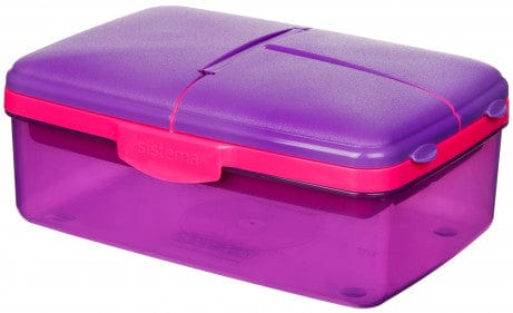 SISTEMA LUNCH BOX Sistema Slimline Quaddie Lunch Box 1.5 Litre 3965 (4735489278041)