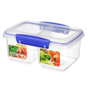 Sistema Sistema Medium Split Rectangular Lunch Box 835ml 1620 (4735827935321)