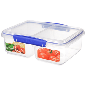 Sistema Sistema  Split Rectangular Lunch Box 1.9 Litre 1720 (4735843729497)