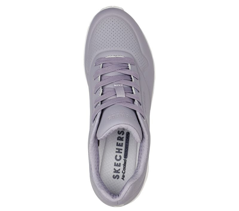 Skechers LADIES SNEAKER Skechers Uno Tones Ladies Sneakers Purple (7140834377817)
