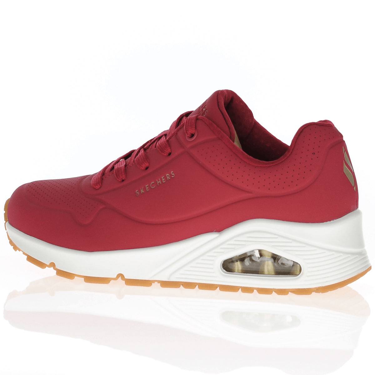 Skechers Sneakers Skechers Uno Stand On Air Dark Red (7157465743449)