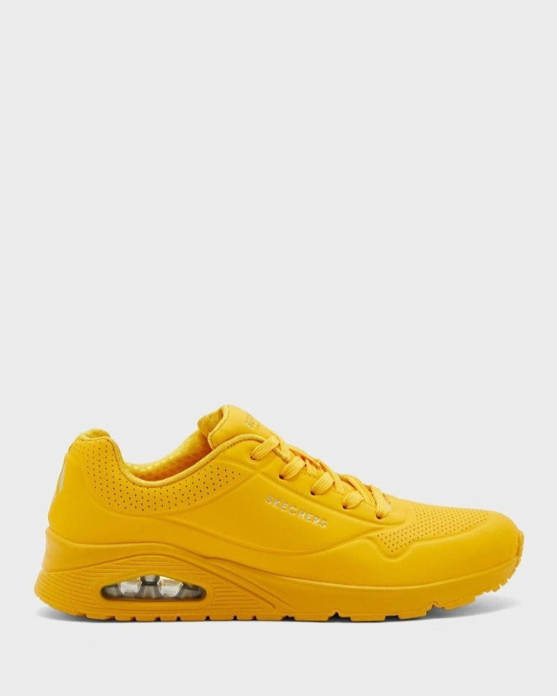 Skechers Sneakers Skechers Uno Stand On Air Ladies Sneakers Yellow (7158758047833)