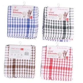 SMART Smart Butten Terry Swab Dish Cloth 3 Piece (4727294656601)