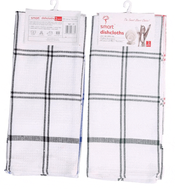 SMART Smart Terry  Dish Cloth 2 Piece (4727296688217)