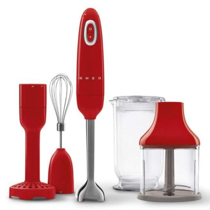 smeg blender Smeg Retro Hand Blender Red HBF02RDSA (2061795754073)