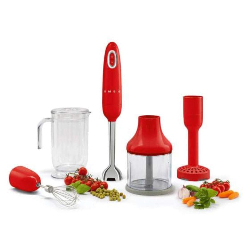 smeg blender Smeg Retro Hand Blender Red HBF02RDSA (2061795754073)