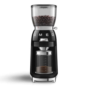 smeg COFFEE MACHINE Smeg 150W Retro Coffee Grinder Black CGF01BL (7185346986073)