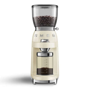 smeg COFFEE MACHINE Smeg 150W Retro Coffee Grinder Cream CGF01CR (7014865502297)