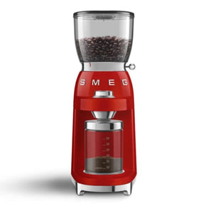 smeg COFFEE MACHINE Smeg 150W Retro Coffee Grinder Red CGF01RD (7185349312601)