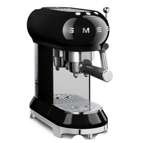 smeg COFFEE MACHINE Smeg 50's Style Espresso Manual Coffee Machine ECF01BLSA (7062035497049)
