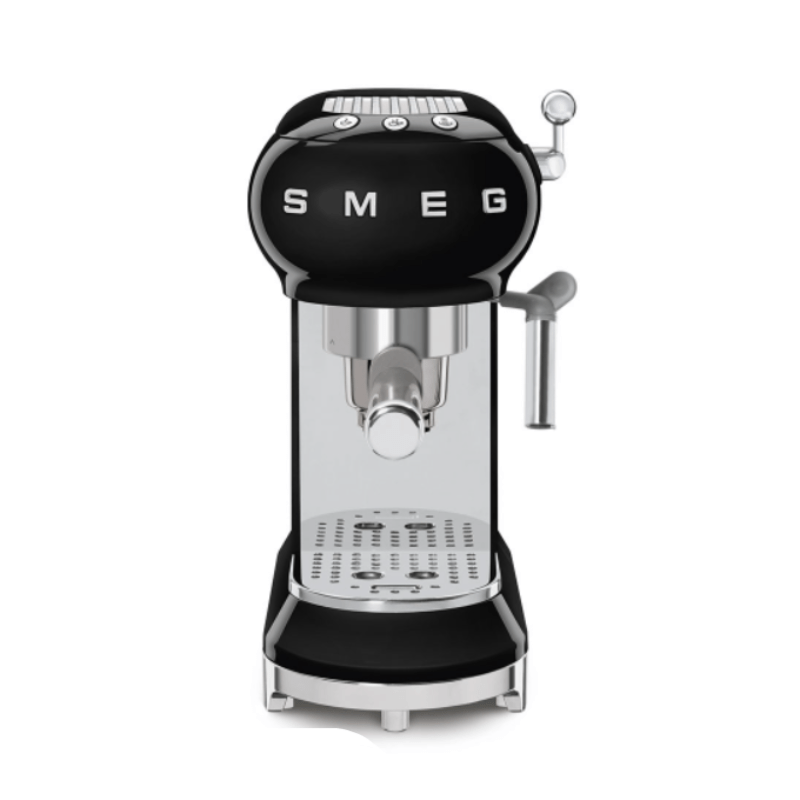 smeg COFFEE MACHINE Smeg 50's Style Espresso Manual Coffee Machine ECF01BLSA (7062035497049)