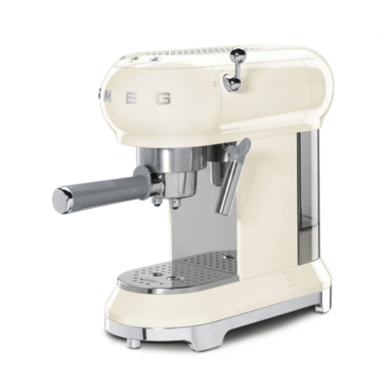 smeg COFFEE MACHINE Smeg 50's Style Espresso Manual Coffee Machine ECF01CRSA (7062022455385)