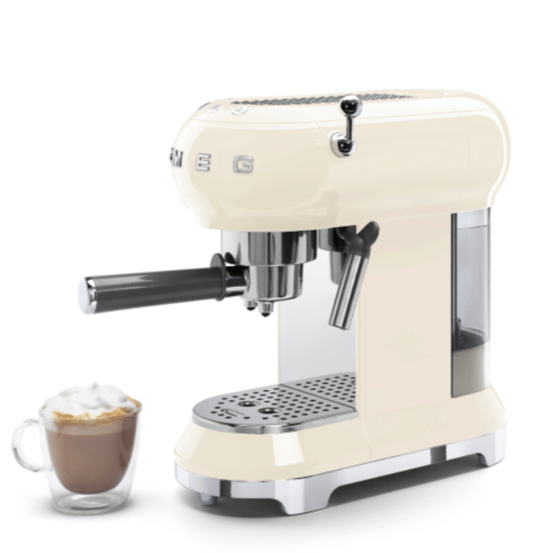 smeg COFFEE MACHINE Smeg 50's Style Espresso Manual Coffee Machine ECF01CRSA (7062022455385)
