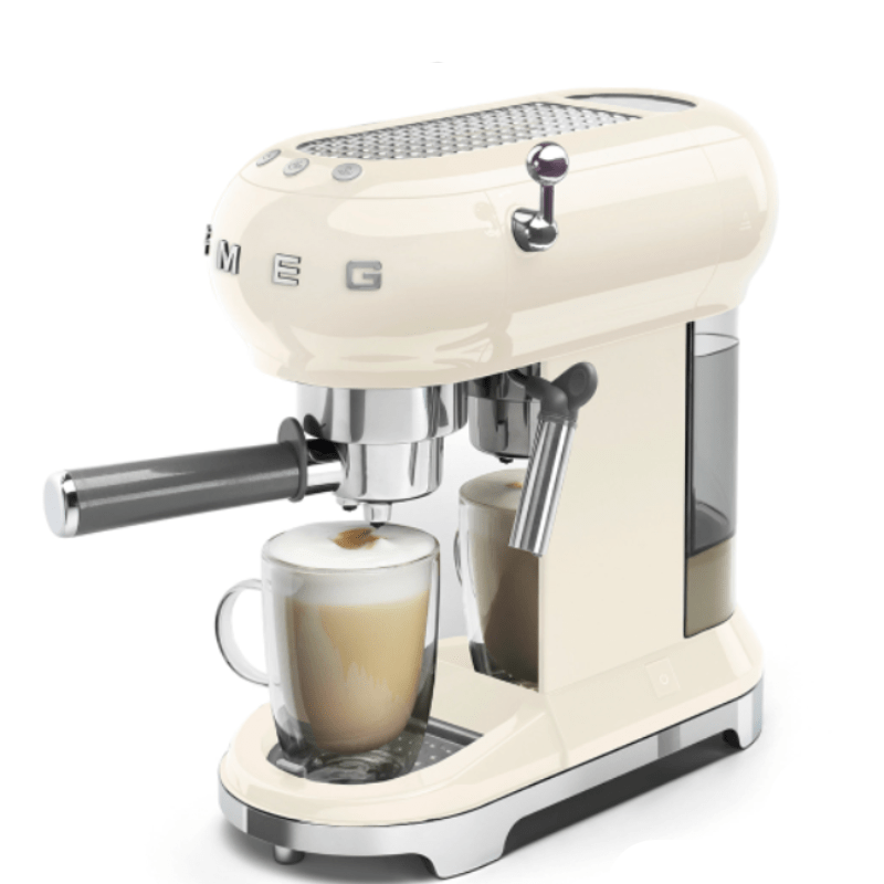 smeg COFFEE MACHINE Smeg 50's Style Espresso Manual Coffee Machine ECF01CRSA (7062022455385)