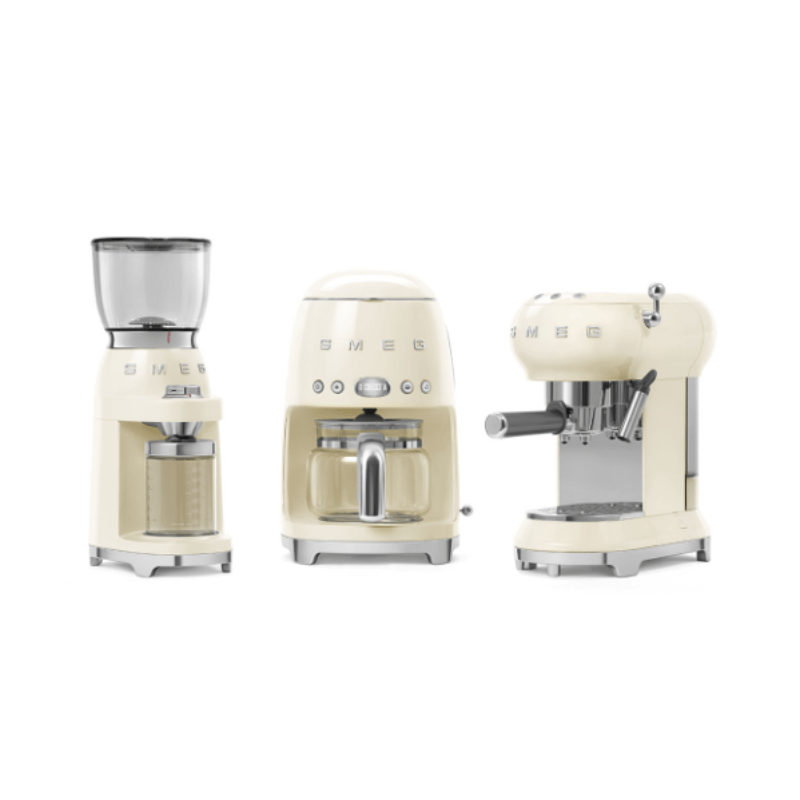 smeg COFFEE MACHINE Smeg 50's Style Espresso Manual Coffee Machine ECF01CRSA (7062022455385)